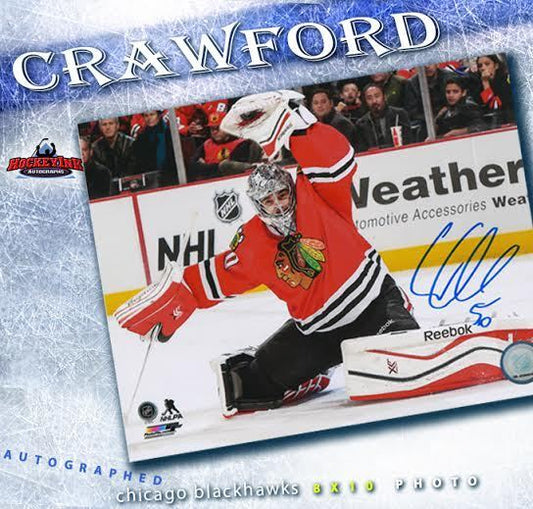 COREY CRAWFORD SIGNED Chicago Blackhawks 8X10 Photo -70328