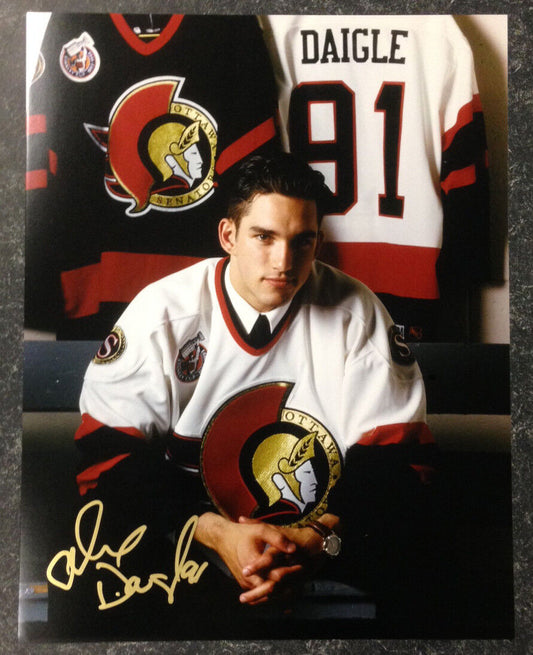 Alexandre Daigle SIGNED Ottawa Senators 11X14 Photo