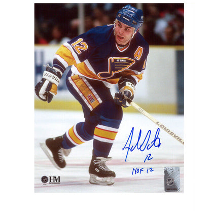 ADAM OATES signed St Louis Blues 8x10 Photo HOF12 – 70214