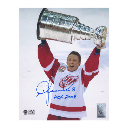 IGOR LARIONOV Signed Detroit Red Wings 8 x 10 Photo - 70164
