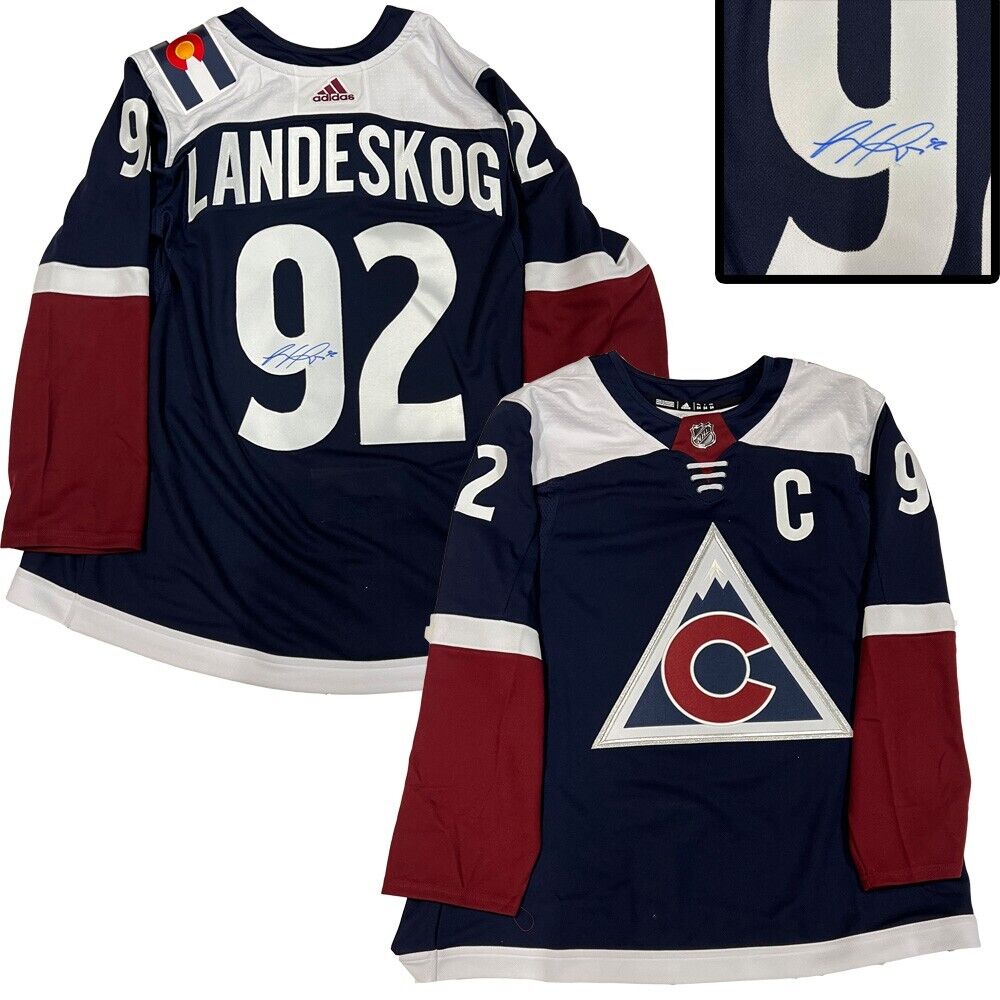 GABRIEL LANDESKOG Signed Colorado Avalanche Alternative Adidas PRO Jersey