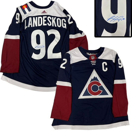 GABRIEL LANDESKOG Signed Colorado Avalanche Alternative Adidas PRO Jersey