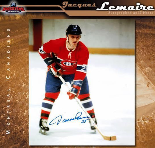 JACQUES LEMAIRE Signed Montreal Canadiens 8 x 10 Photo - 70215