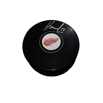 FILIP HRONEK Signed Detroit Red Wings Puck