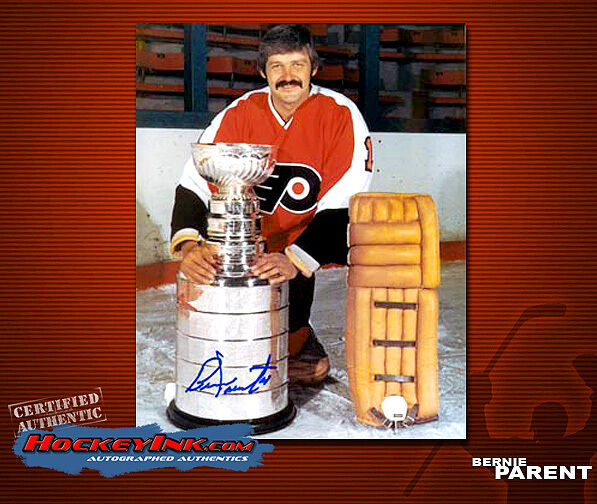 Bernie Parent SIGNED Flyers 8X10 Photo -70187
