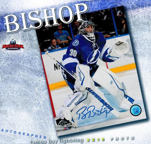 BEN BISHOP Signed Tampa Bay Lightning 8 x 10 Photo - 70476