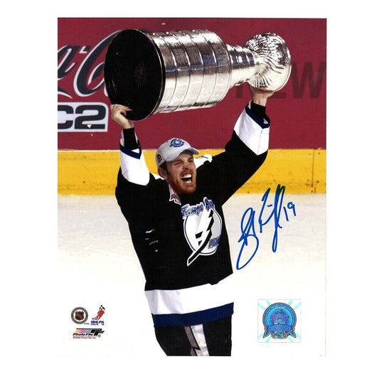 BRAD RICHARDS Signed Tampa Bay Lightning Signed 8x10 Photo W/ Stanley Cup- 70531