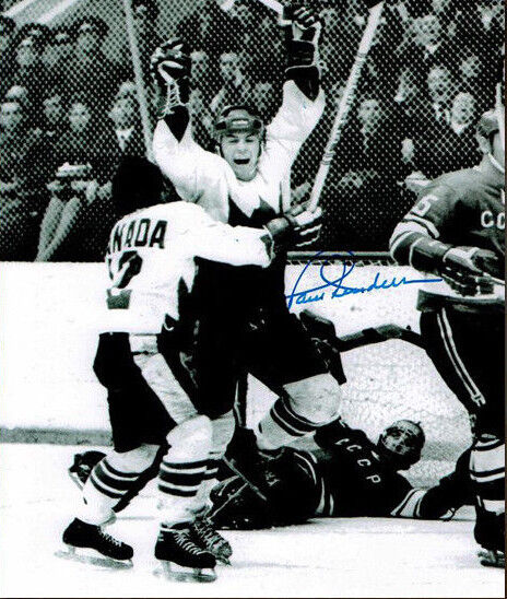 Paul Henderson Team Canada 1972 Summit Series Signed 8x10 Photo - 70141