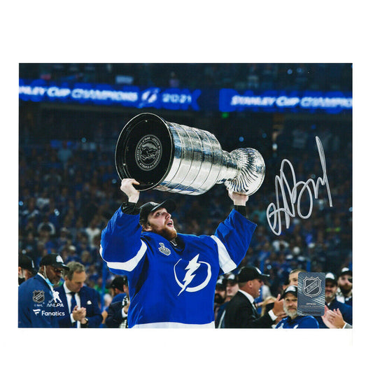 ANDREI VASILEVSKIY Signed Stanley Cup Champs Tampa Lightning 8x10 Photo - 70118