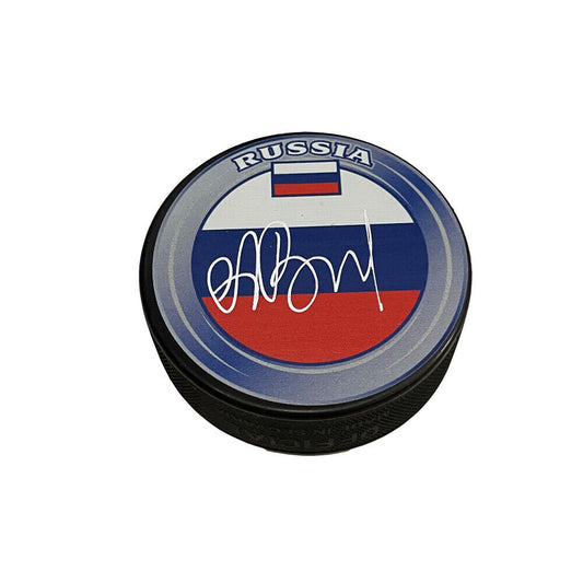ANDREI VASILEVSKIY Signed Team Russia Puck - Tampa Lightning