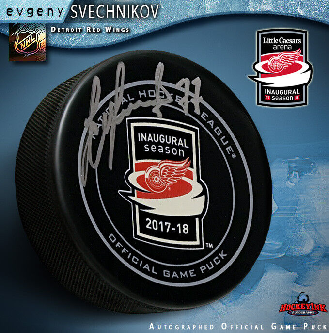 Evgeny Svechnikov signed Detroit Red Wings Inaugural Season at LCA Official Game