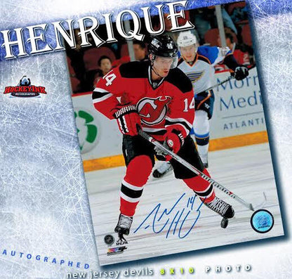 ADAM HENRIQUE Signed New Jersey Devils 8 x 10 Photo - 70167