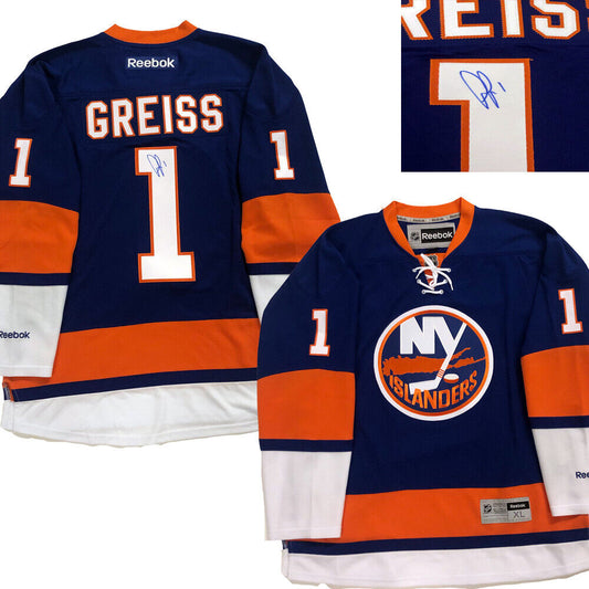 THOMAS GREISS Signed New York Islanders Blue Reebok Jersey