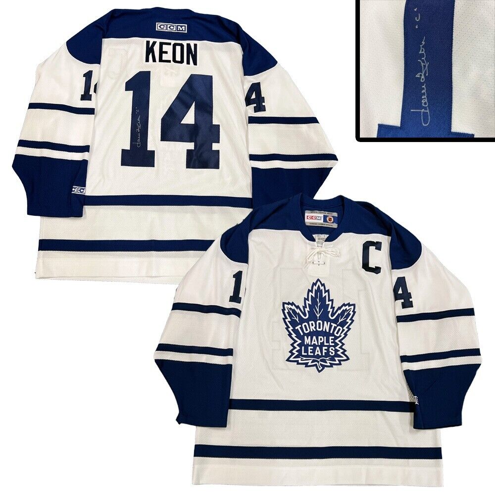 DAVE KEON Signed Toronto Maple Leafs White CCM Jersey - "C"
