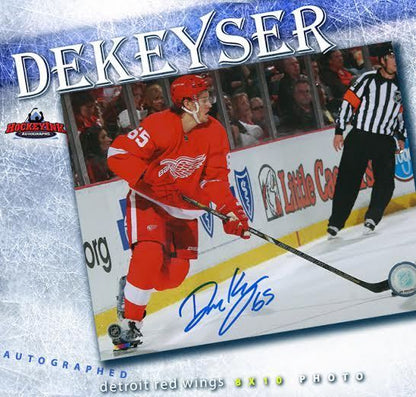 DANNY DEKEYSER Signed Detroit Red Wings 8x10 Photo - 70436