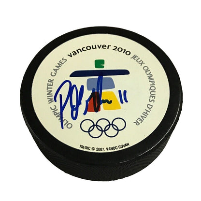 PATRICK MARLEAU Signed 2010 Olympic Puck