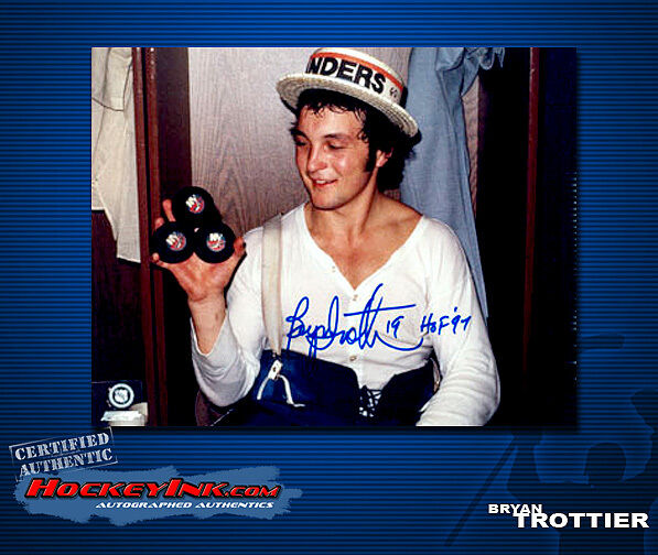Bryan Trottier SIGNED New York Islanders 11X14 Photo