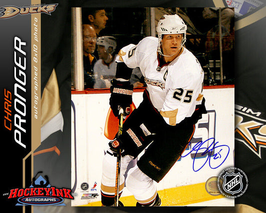 Chris Pronger SIGNED Ducks 8X10 Photo -70171
