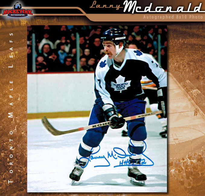 LANNY McDONALD Toronto Maple Leafs Autographed 8 x 10 Photo - 70166