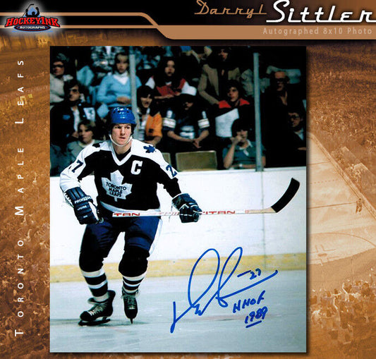 DARRYL SITTLER Toronto Maple Leafs Autographed 8x10 Photo w/ Inscription - 70095