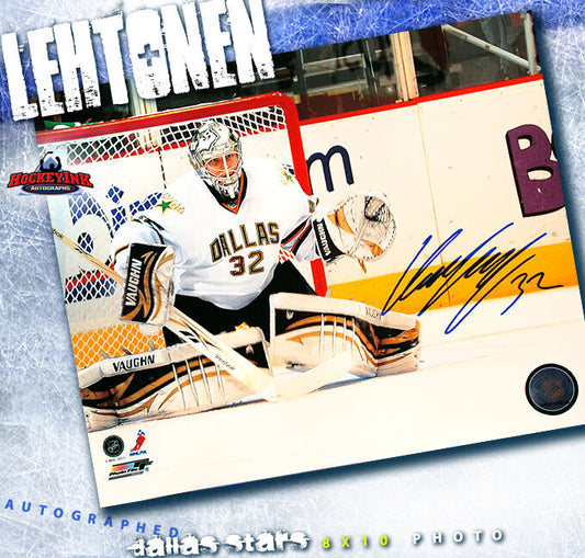 Kari Lehtonen SIGNED Dallas Stars 8X10 Photo -70457