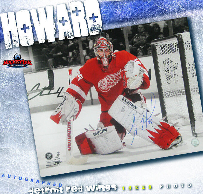 JIMMY HOWARD Detroit Red Wings Autographed 16x20 Photo
