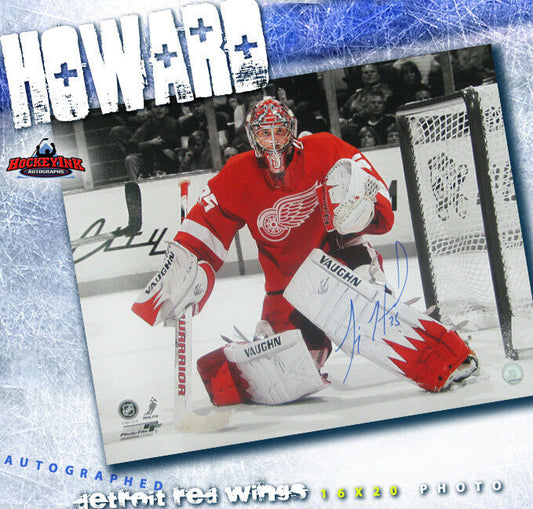 JIMMY HOWARD Detroit Red Wings Autographed 16x20 Photo