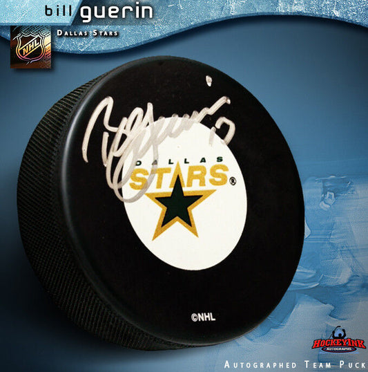 BILL GUERIN Signed Dallas Stars Puck