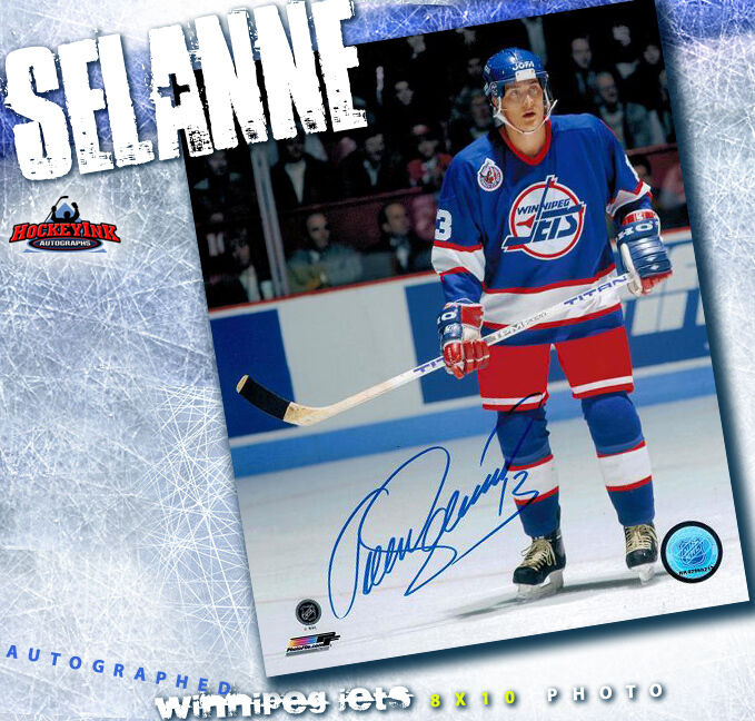 TEEMU SELANNE Winnipeg Jets Autographed 8x10 - 70229