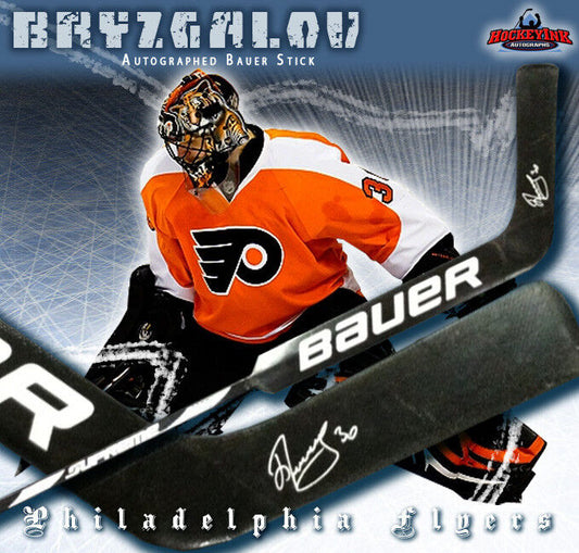 ILYA BRYZGALOV Signed Bauer Game Model Stick - Philadelphia Flyers