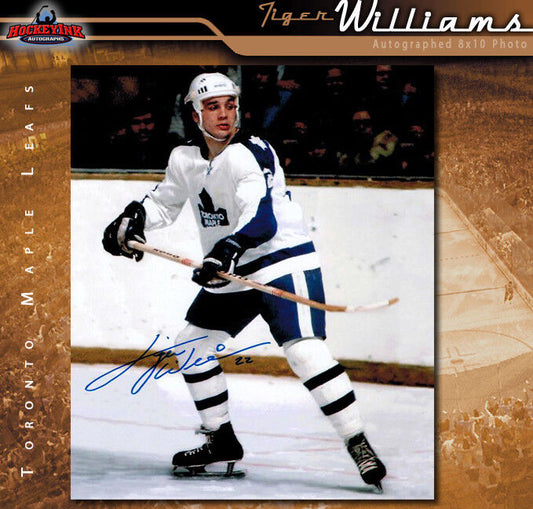 Tiger Williams Toronto Maple Leafs Autographed 8 x 10 Photo - 70507