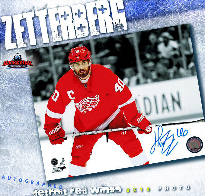 HENRIK ZETTERBERG Detroit Red Wings Autographed 8x10 Photo - 70266