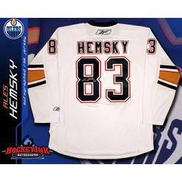 New Reebok Edmonton Oilers Ales Hemsky hockey jersey sr senior medium NHL  home