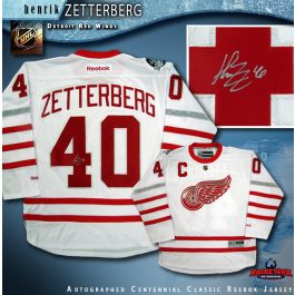 Henrik Zetterberg Signed Red Wings Jersey (AJ's Sports World