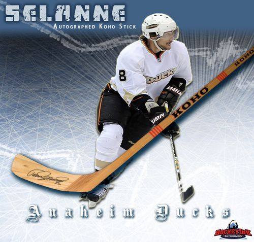 Teemu Selanne Autographed Anaheim Ducks Jersey w/HOF 17