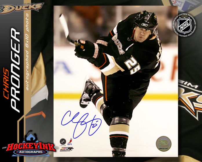 Chris Pronger Anaheim Ducks 8 x 10 Autographed Photo