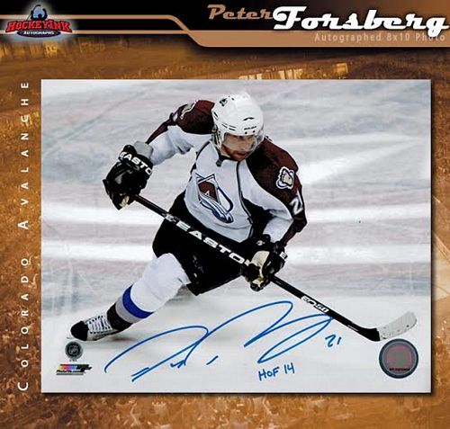 Peter Forsberg autographed Jersey (Colorado Avalanche)
