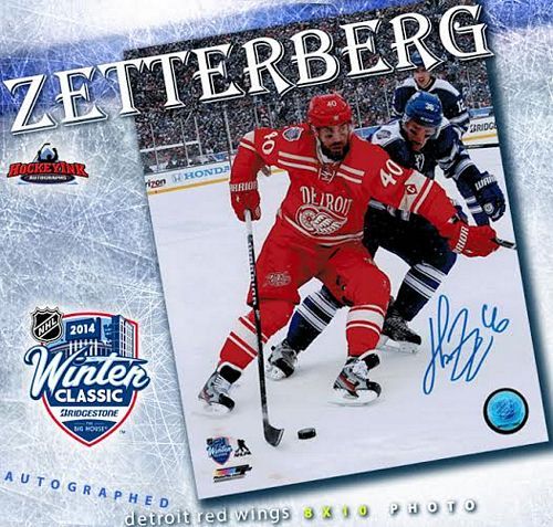 Detroit Red Wings 2014 NHL Winter Classic Henrik Zetterberg Red