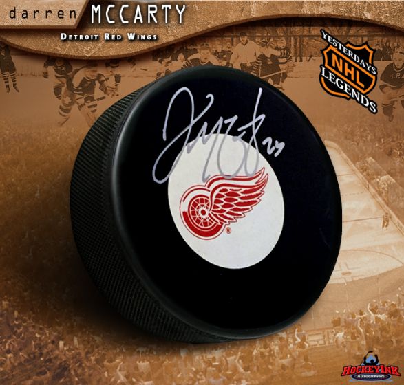 Red Wings Darren McCarty Signed Copy of 8 x 10 Action Photo - Printed  signature