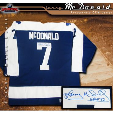 Lanny McDonald Toronto Maple Leafs Autographed CCM Vintage Jersey