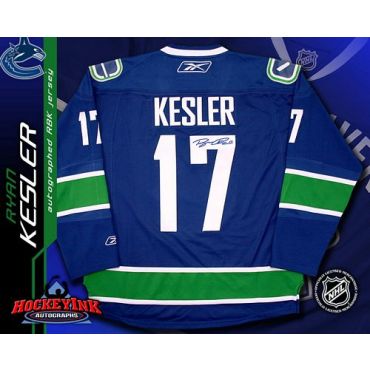 Ryan Kesler Vancouver Canucks Blue Autographed Reebok Premier Jersey