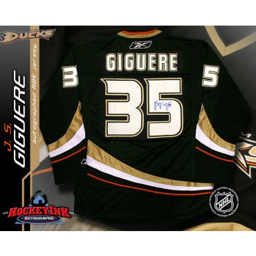 J.S. Giguere Anaheim Ducks Black Reebok Premier Jersey