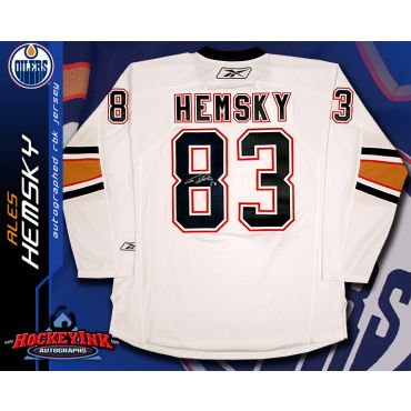 Ales Hemsky Edmonton Oilers White Reebok Premier Jersey