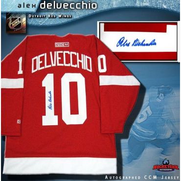 Alex Delvecchio Detroit Red Wings Red CCM Replica Jersey