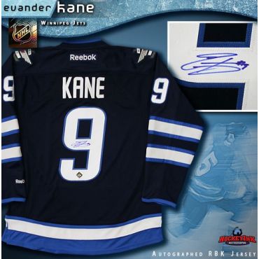 Evander Kane Winnipeg Jets Autographed Navy Reebok Jersey