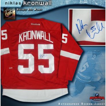 Niklas Kronwall Detroit Red Wings Autographed Reg Reebok Jersey