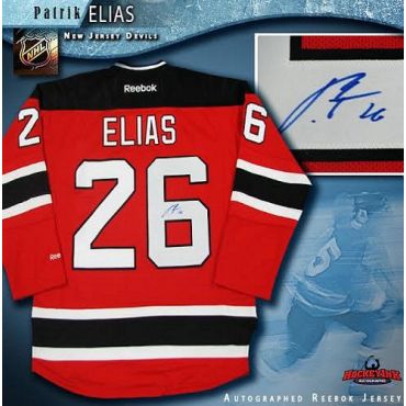Patrik Elias New Jersey Devils Autographed Red Reebok Jersey