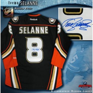 Teemu Selanne Anaheim Ducks Autographed Reebok Jersey