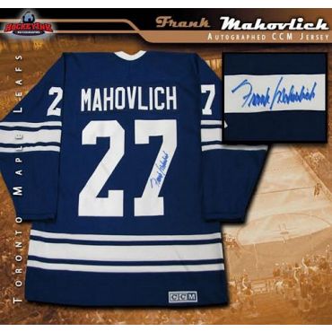 Frank Mahovlich Toronto Maple Leafs Autographed Vintage CCM Jersey