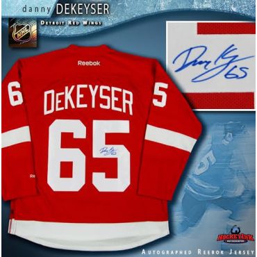 Danny DeKeyser Autographed Detroit Red Wings Red Reebok Jersey
